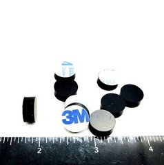 3/16″ Thick Round Stick on Rubber Feet 1/2″ Dia Bumpers 3M Adhesive Backing