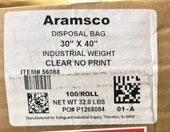 Asbestos Disposal Bag, Clear Non-Printed Contractor Bag, Perforated, Multi-Size