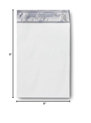 Poly Mailers Envelope Shipping Bags, 6″ X 9″, White, 100 Count (Pack of 1)