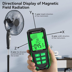 RDINSCOS EMF Detector, Detect All 3 Types of Electromagnetic Radiation Field in