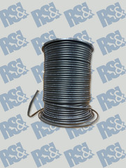 1000ft RG6 Quad Shield Coaxial Cable 75 Ohm Solid Copper 18AWG Black DES Bulk Sp