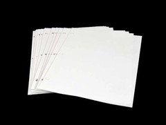 3-Ring Polyester Page Protectors 9 x 11 Archival Sleeves PKG 25