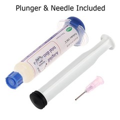 1 Set Solder Flux Paste Syringe 10cc Kit includes full size 60/40 Solder Wire
