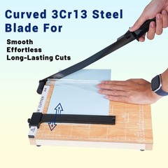 Paper Trimmer Cutter for Office and Crafts, Heavy-Duty, Portable Paper…