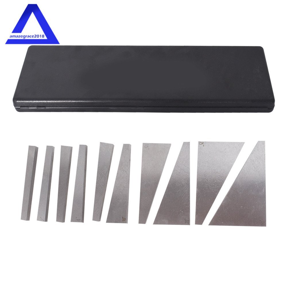 10 Pieces Angle Block 1 to 5 Degree and 5 to 30 Degree Set With Case New