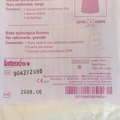 Lot of 3 MEDLINE Proxima DYNJP2701 Aurora Surgical Gowns Large Level 3 Gown