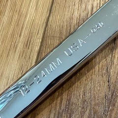 Wright Tool USA 12-24MM Combination Wrench 2.0 12 Point Metric Full Polish 24mm