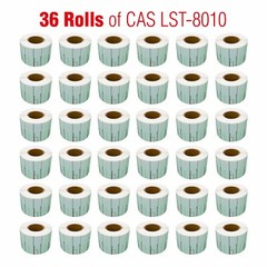 CAS LST-8010 Printing Scale Label, 58 x 40mm, UPC, “36 ROLLS” Per Case