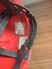 Vintage Red MSA V-Gard Protective Hard Hat Early 70’s