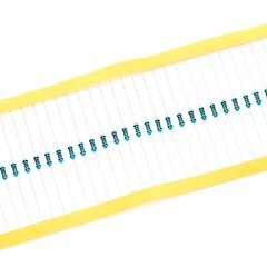 100pcs 1K 1000 Ω ohm Resistor 1/4W 0.25W Metal Film Fixed Resistor 0.01 ±1% T…