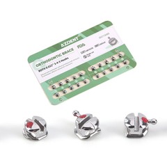 AZDENT Dental Orthodontic Metal Brackets Braces Q-type ROTH/MBT 0.022 Hook 3 4 5