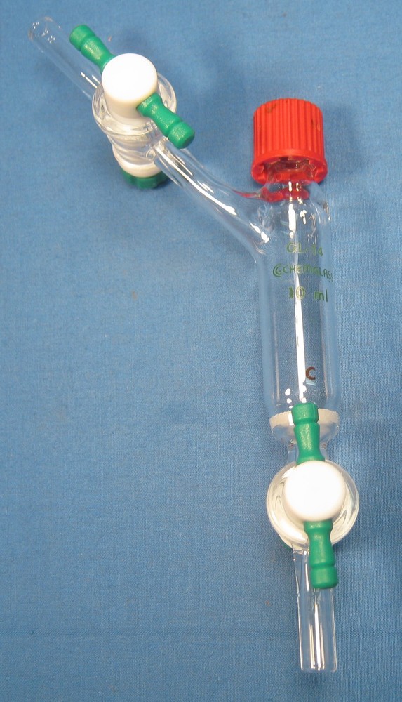 CHEMGLASS 10 ML PEPTIDE SYNTHESIS VESSEL SOLID PHASE “C” FREE SHIPPING 68-A
