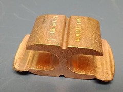 Lot of 5 ABB Blackburn – CF1010-1 Copper Compression Tap Connector1/0-2 AWG