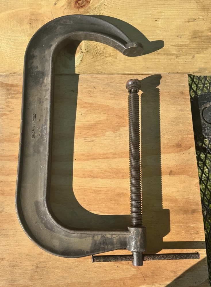 Crescent /Armstrong 12 in. C-Clamp Deep Throat Drop Forged 78-412 Made in USA