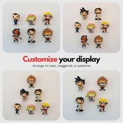 Modern JP Adhesive Display Shelf for Funko Pop Figures (8-Pack) – Clear