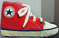 VINTAGE ~ CONVERSE ALL STAR ~ Chuck Taylor Slat Wall Shoe Display Wire Shelf