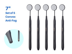 Dental Mirror Stainless Steel Matte Black Set of 5 ARTMAN