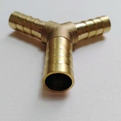 Reducer Hose ID 3/8” to 5/16″ Brass Barb Y Tee pipe 3 WAY Fitting Gas Fuel M842