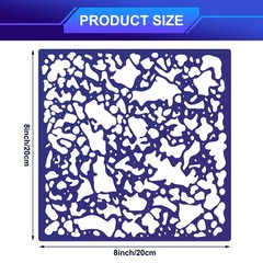 3 Pieces Knockdown Texture Spray Stencil Drywall Repair as the picture shown