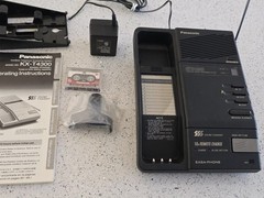 Vintage 1990s Cordless Phone Panasonic KX-T4300 Answering Machine 90s | Read