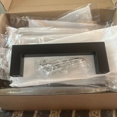Lot of 17 Matte Black Square 3-3/4″ Center to Center Drawer Pulls. Brand New.