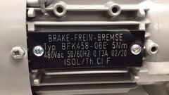 Siemens 1LE10020BB390FA4Z Electric Motor 400610.158 3ph 0.18kW 1680rpm 480V 63M
