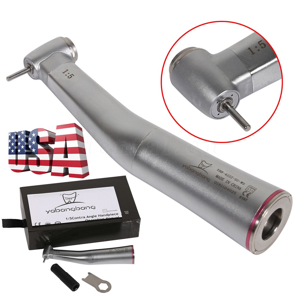 Ti-MAX Dental 1:5 (Fiber Optic) Contra Angle Low Speed Handpiece For NSK X95L