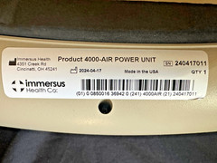 Immersus Health Airmersus #4000-AIR or ATS-005, MFR Date 04/2024, With Hoses!
