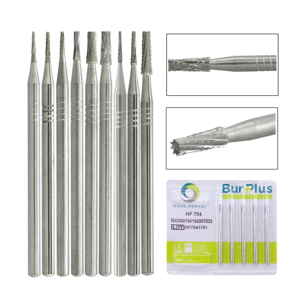 Wave Dental Burs HP 699 701 702 703L Carbide Burr Taper for Straight Handpiece