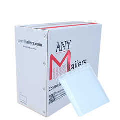 AirnDefense 1000 #000 4X8″ White Shipping Padded Envelope Poly Bubble Mailers