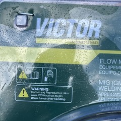 Victor CutSkill Flow Meter Regulator Argon 0781-4236 w/10’ hose mig & tig