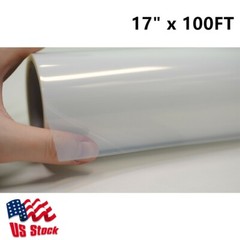 17″ x 100FT Waterproof Inkjet Milky Transparency Film for Silk Screen Printing