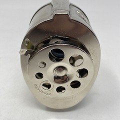Heavy Duty Steel Pencil Sharpener, Multi-Size Holes (8), Silver, Mountable Used