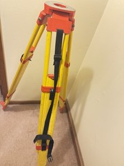 Heavy-Duty Wooden Tripod W/ Quick Clamps For Total Station, GPS- Levels