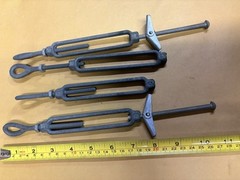 Turnbuckle for Wire Rope Cable, 1/4” X 8” Over All Length Nos Toggle E