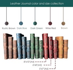 Timeless Genuine Leather Notebook – Perfect Gift for Writers & Travelers, 5×7 in
