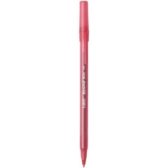 BIC Xtra Life 10pk 1.0mm Red Ballpoint Pens, Round Stic