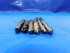 6pcs 3/8 O.D. BALL NOSE, CORNER RADIUS & SQUARE HSS END MILLS 2 TO 4 FL .375