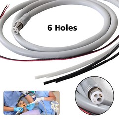 Dental 6 Hole Tubing Tube Silicone Hose for High Speed Fiber Optic LED Handpiece