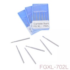 Dental Surgical Tungsten Carbide Burs FLAT END TAPER Fissure 702 FG FGOS 25/28mm