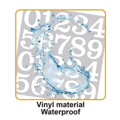 Hopeful Life Feng 200 PCS Mailbox Numbers for Outside, Vinyl 2 inch, White
