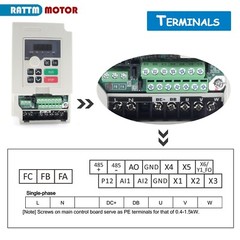 US SHIP】2.2KW 110V VFD Inverter+Air Cooled CNC Spindle Motor ER20 80MM 24000RPM