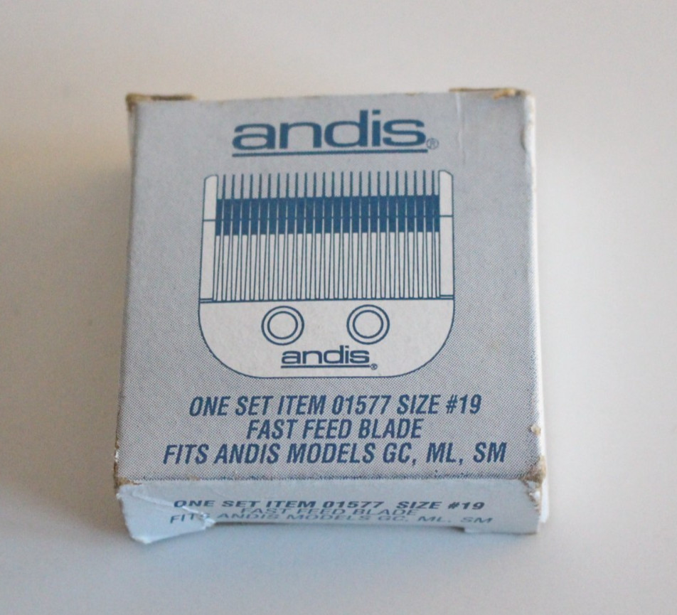 Andis Size 19 #01577 Fast Feed Clipper Blade For GC ML SM NEW
