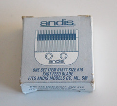 Andis Size 19 #01577 Fast Feed Clipper Blade For GC ML SM NEW