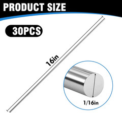30 Pcs Stainless Steel TIG Welding Rod ER308L, 1/16″X16″ Welding Wire Filler Rod