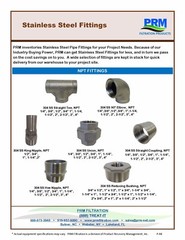 New 304 Stainless Steel 1-1/2” MNPT X 1” FNPT Reducing Bushing Class 150