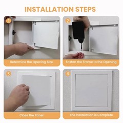 White Aluminum Alloy Access Door Panel 10×10 Inch Drywall Wall Ceiling