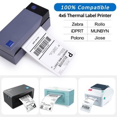 1000 Labels Compatible MUNBYN 4″x6″ Direct Thermal Label, (500 Labels/Stack) …
