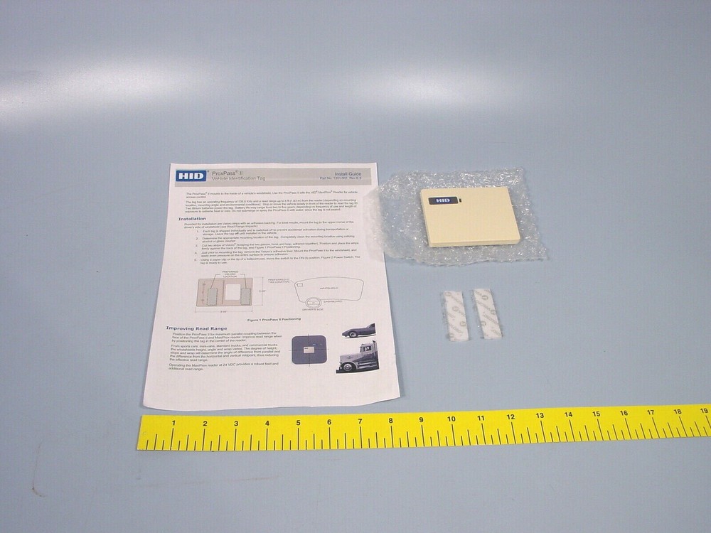 ProxPass II 1351-310-01 HID Vehicle Identification Tag Facility’s