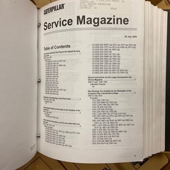CAT Caterpillar SERVICE INFORMATION LETTER MAGAZINE ENGINE NEWS REFERENCE MANUAL